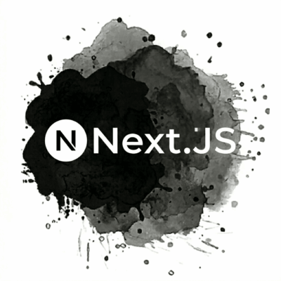 Logo Next.JS Fondo Pintura
